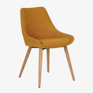 CARMEN chaise tissu pied bois