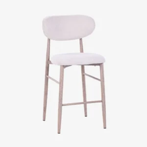 PRALINE Tabouret snack pied bois clair