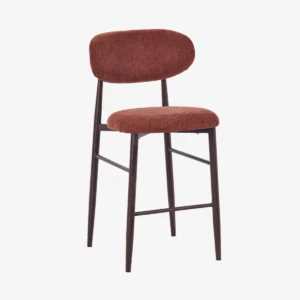 PRALINE Tabouret snack pied bois foncé