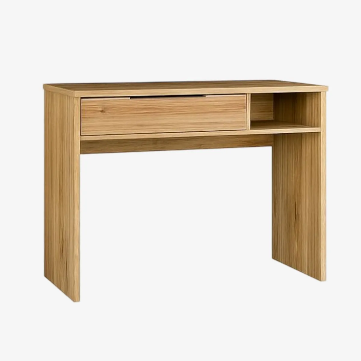 Bureau FORUM compact de 101 cm avec un tiroir et une niche ouverte