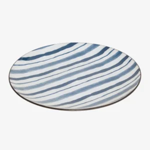UMAMI Assiette plate rayure