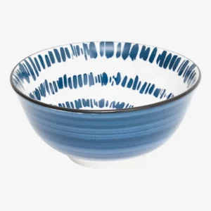 UMAMI Bol en porcelaine rayon