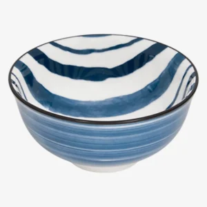 UMAMI Coupelle en porcelaine rayure
